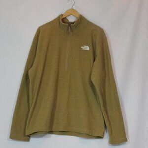 The North Face Brown  Beige color1/4 zipper Sweater man( unisex) size XL/TG